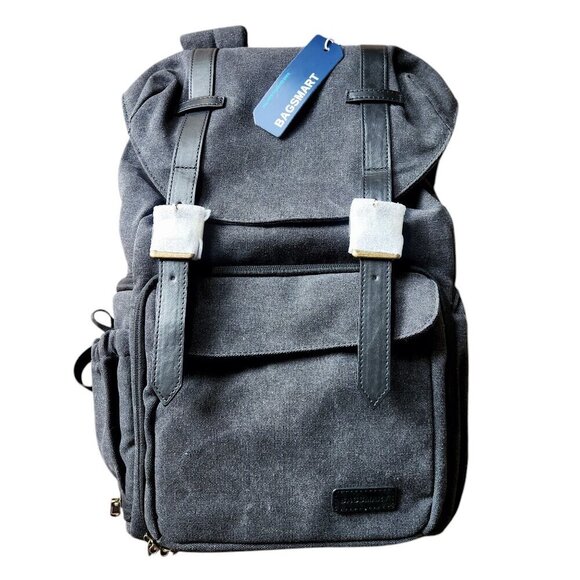 Bagsmart NWT Camera Waterproof Photography Grey Backpack - Picture 1 of 11